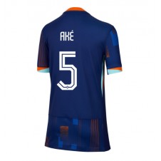 Nederland Nathan Ake #5 Bortedrakt Kvinner EM 2024 Kortermet